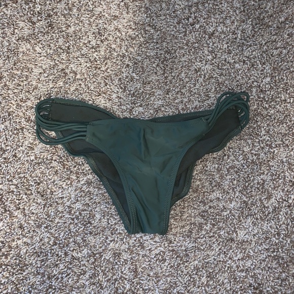 olive green swimsuit bottoms